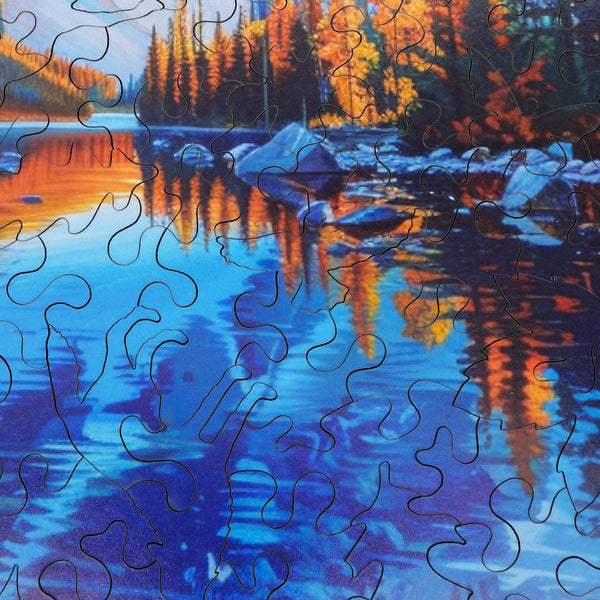 Easy Grip Banff, Canada (200 Piece Wooden Jigsaw Puzzle)