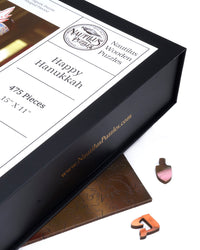 Custom Puzzle - Happy Hanukkah - Nautilus Puzzles - Wooden Jigsaw Puzzles For Adults