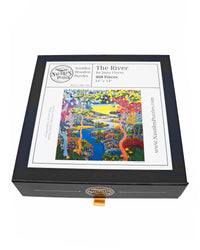 Stave wood jigsaw puzzle