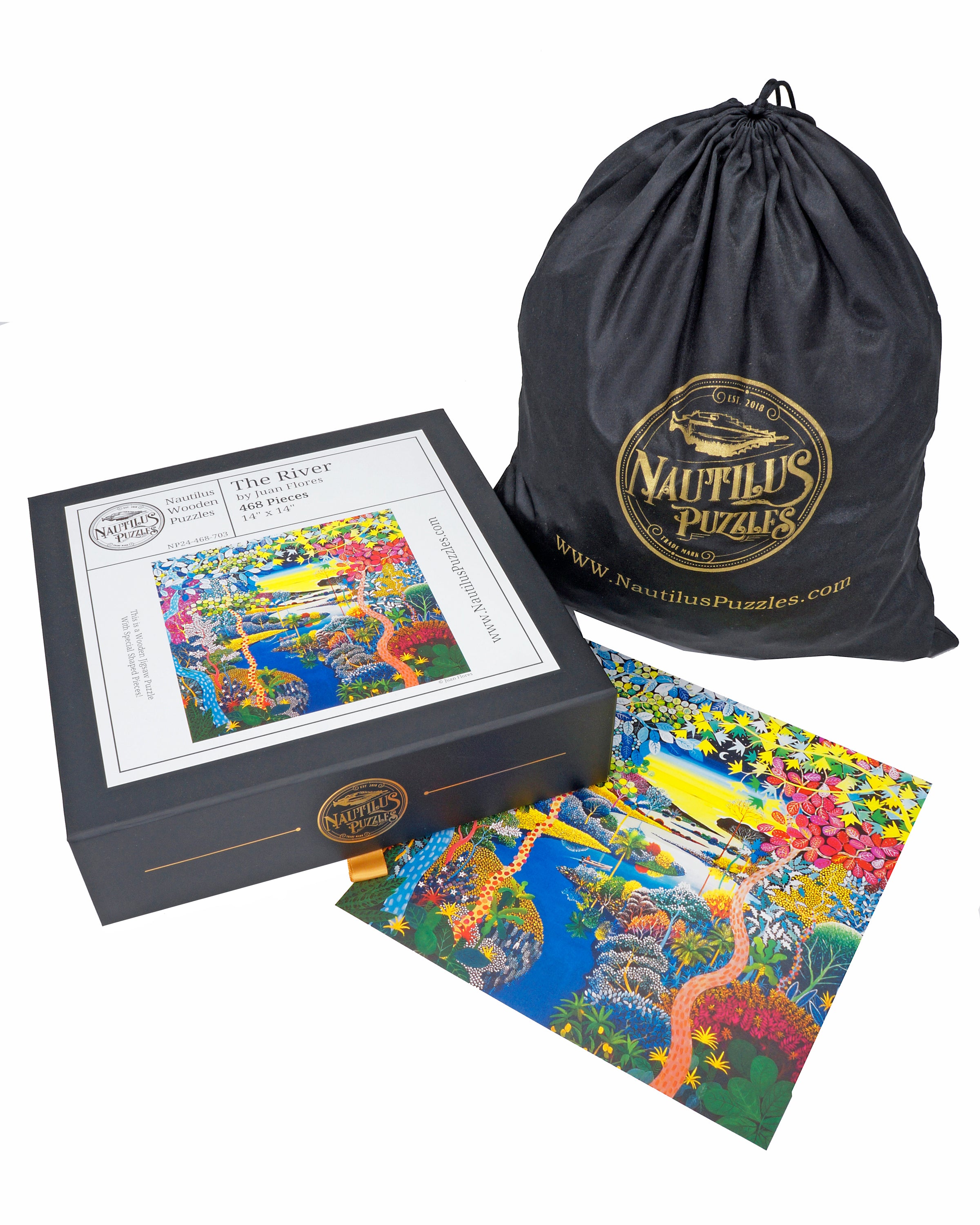 Mosaic wooden jigsaw puzzle