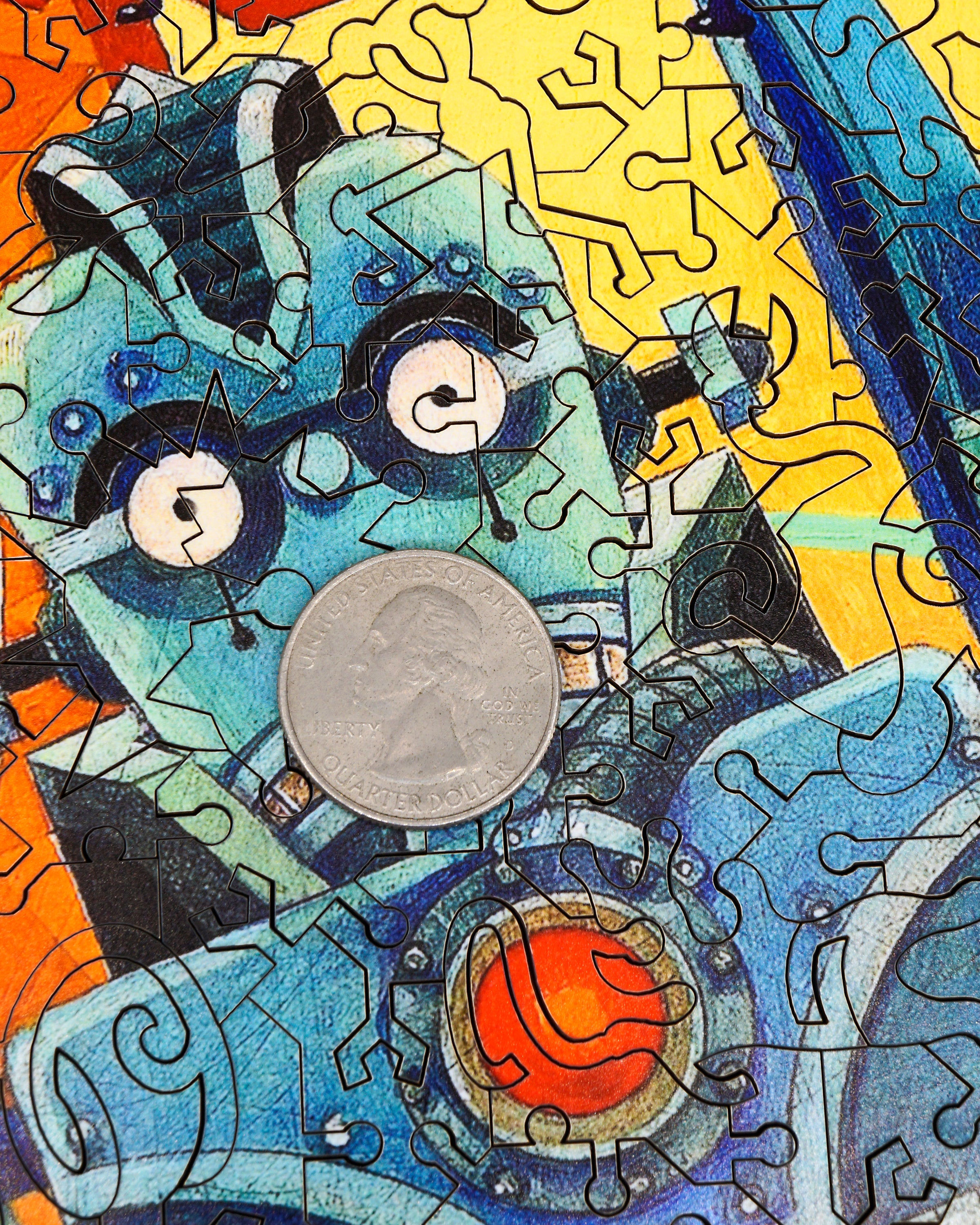 Mosaic wooden jigsaw puzzles