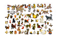 Mosaic wood jigsaw puzzles