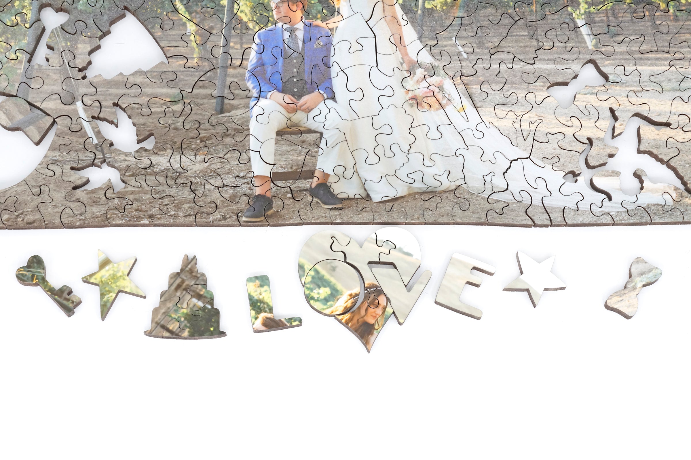 Custom Puzzle - Your Wedding Day - Nautilus Puzzles - Wooden Jigsaw Puzzles For Adults