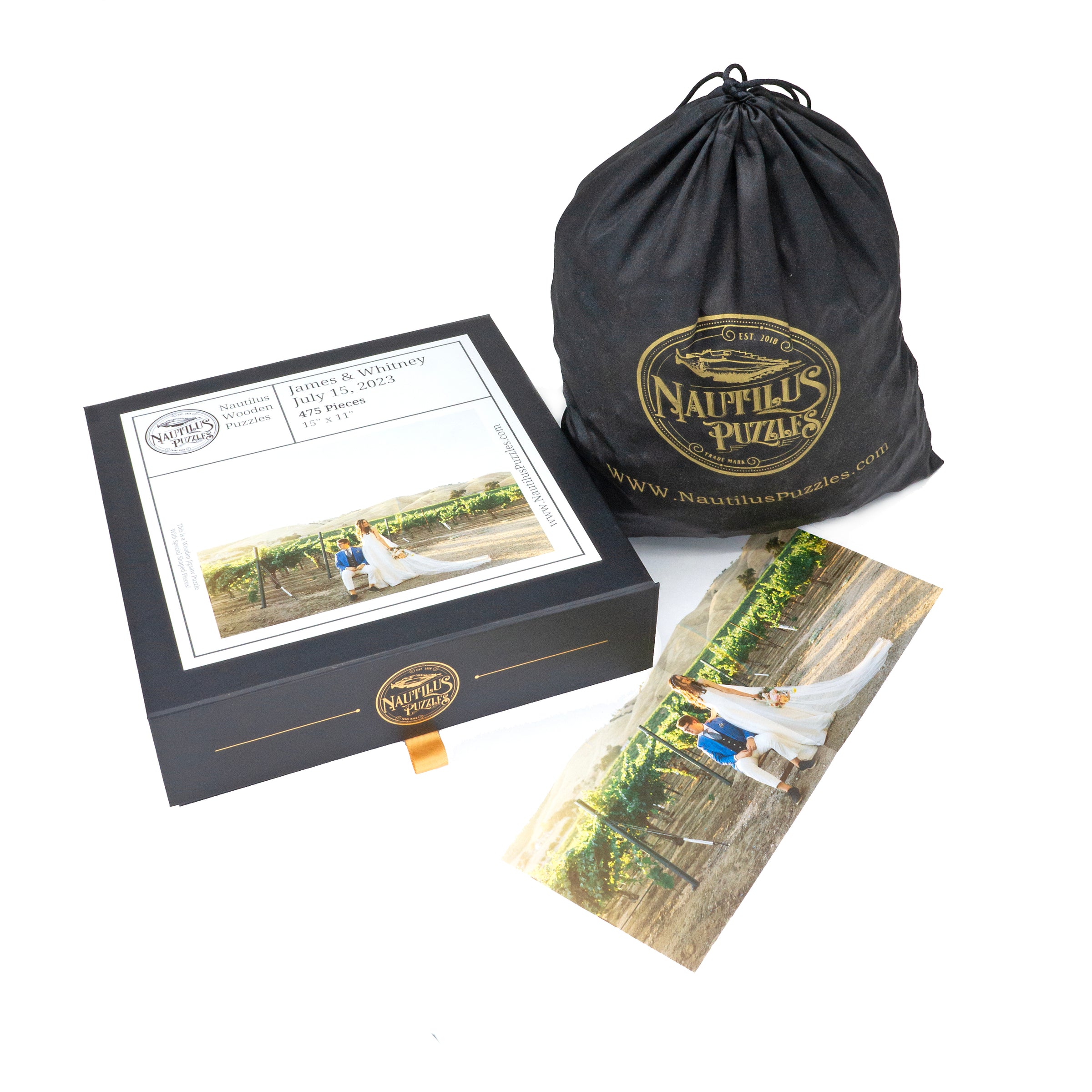 Custom Puzzle - Your Wedding Day - Nautilus Puzzles - Wooden Jigsaw Puzzles For Adults