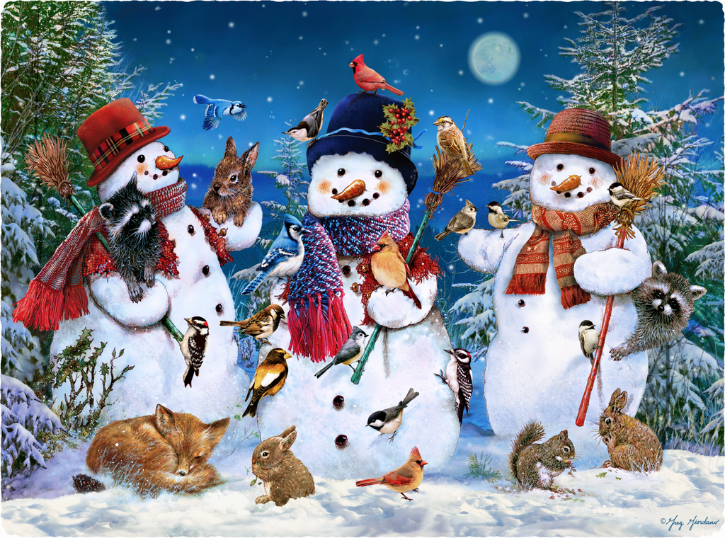 Woodland Winter Wonderland (475 Piece Christmas Wooden Puzzle
