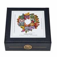 Holiday Wreath (53 Pieces) Shaped Christmas Mini Wooden Puzzle - Nautilus Puzzles - Wooden Jigsaw Puzzles For Adults