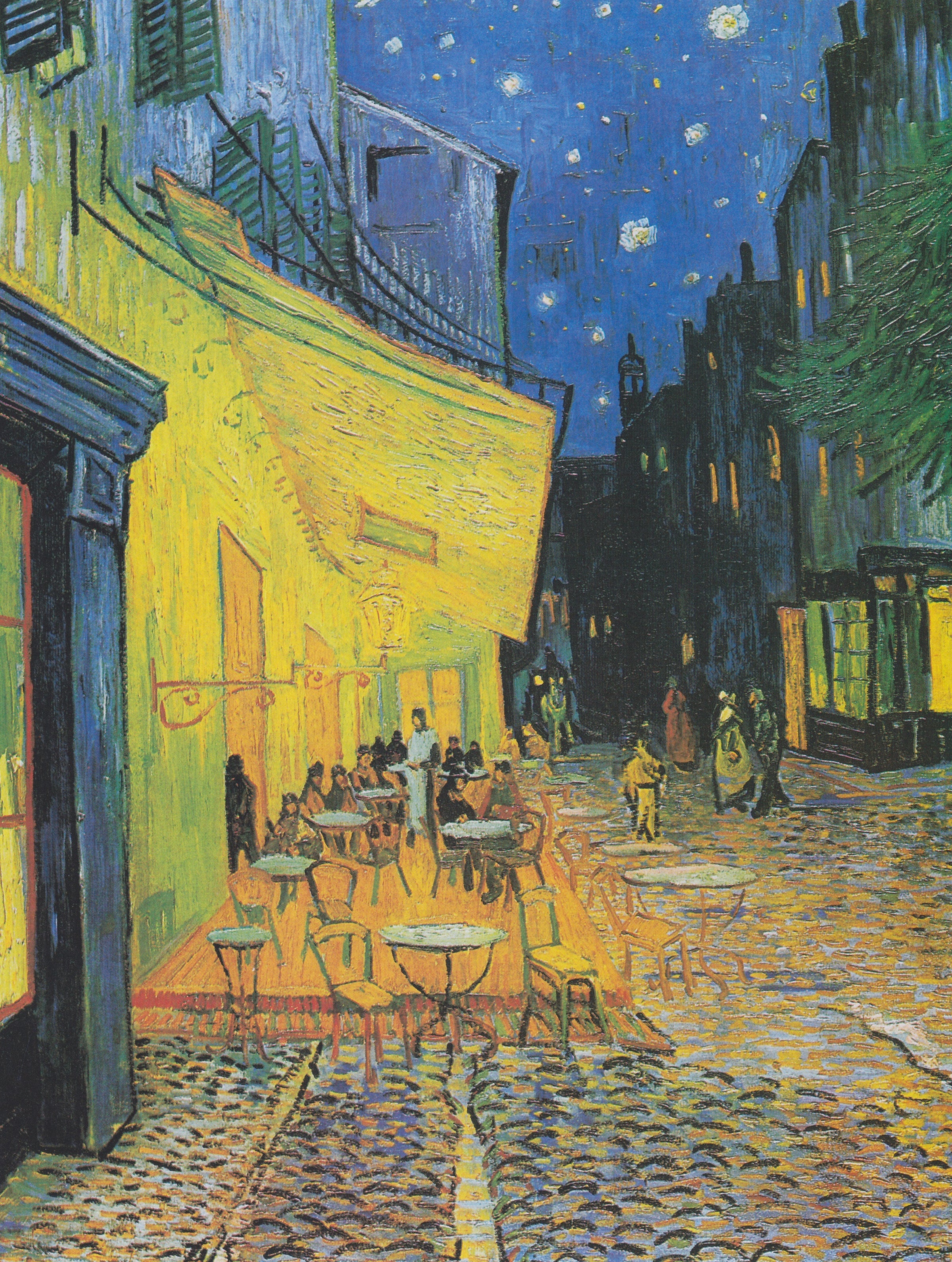 Cafe Terrace at Night by van Gogh (427 Piece Wooden Jigsaw Puzzle) - Nautilus Puzzles - Wooden Jigsaw Puzzles For Adults