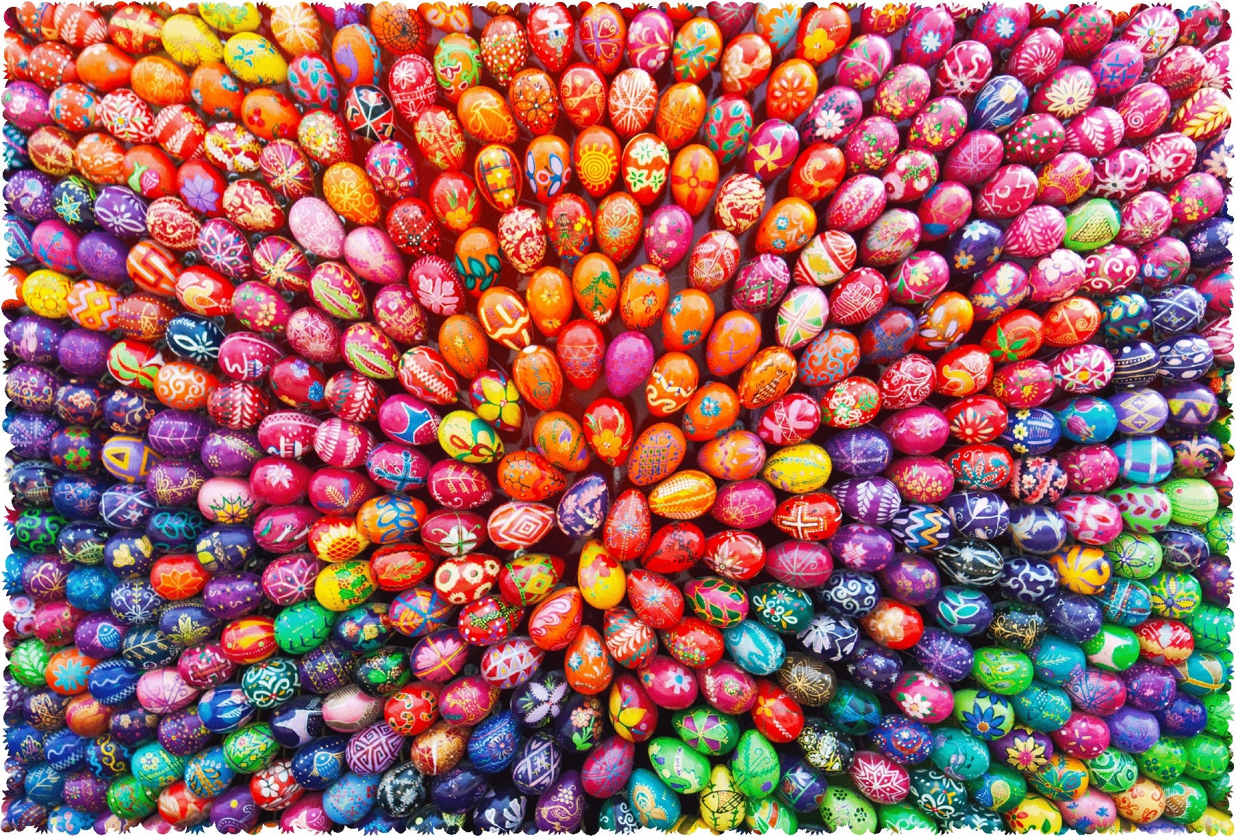 Easter Spiral (420 Piece Easter Wooden Jigsaw Puzzle) - Nautilus Puzzles - Wooden Jigsaw Puzzles For Adults