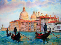 Venice - The Grand Canal and Basilica Santa Maria Della Salute, (300 Piece Wooden Jigsaw Puzzle) - Nautilus Puzzles - Wooden Jigsaw Puzzles For Adults