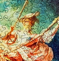 The Swing (355 Piece Wooden Jigsaw Puzzle) - Nautilus Puzzles - Wooden Jigsaw Puzzles For Adults