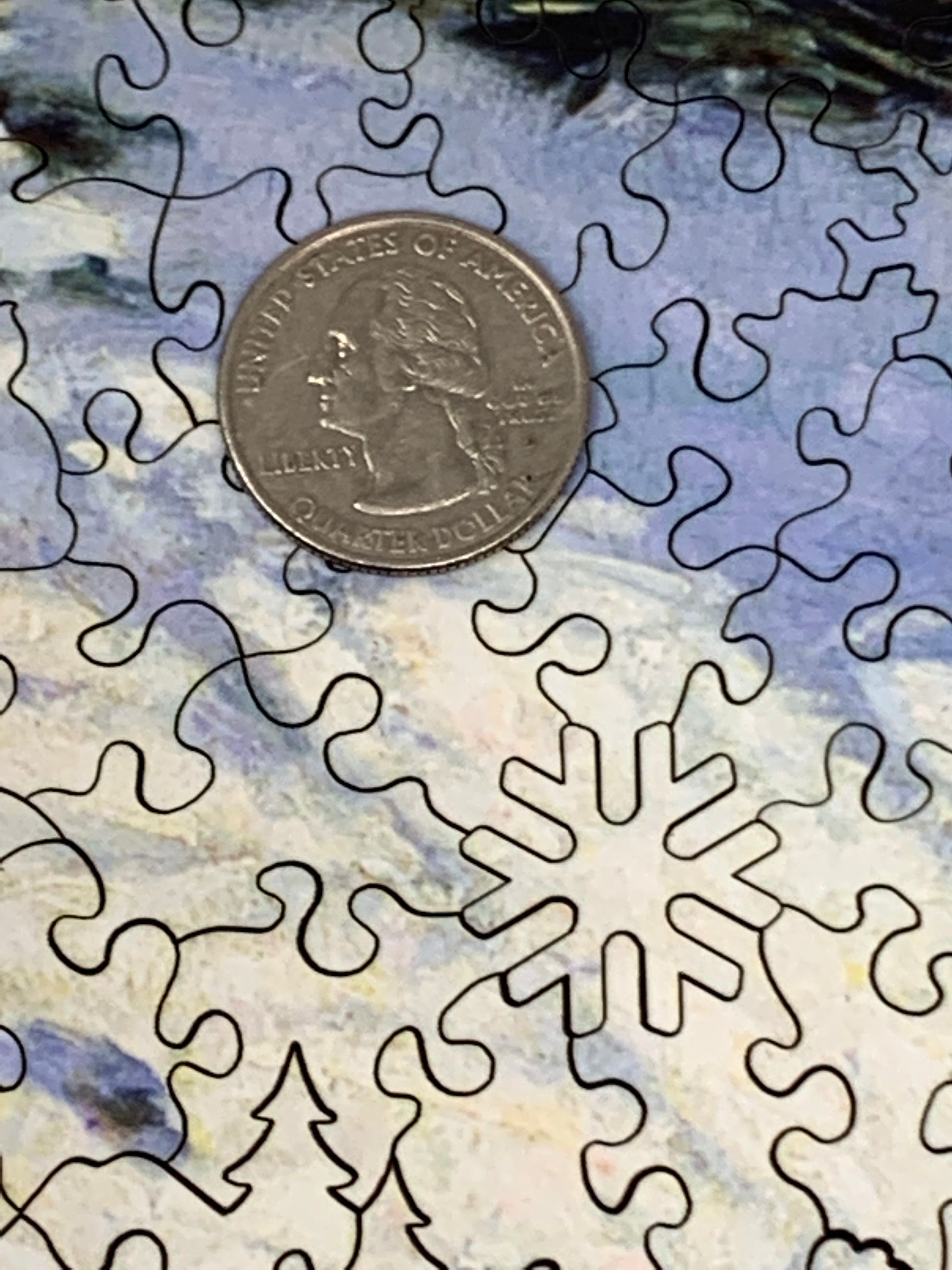 The Magpie by Claude Monet (490 Piece Wooden Jigsaw Puzzle) - Nautilus Puzzles - Wooden Jigsaw Puzzles For Adults