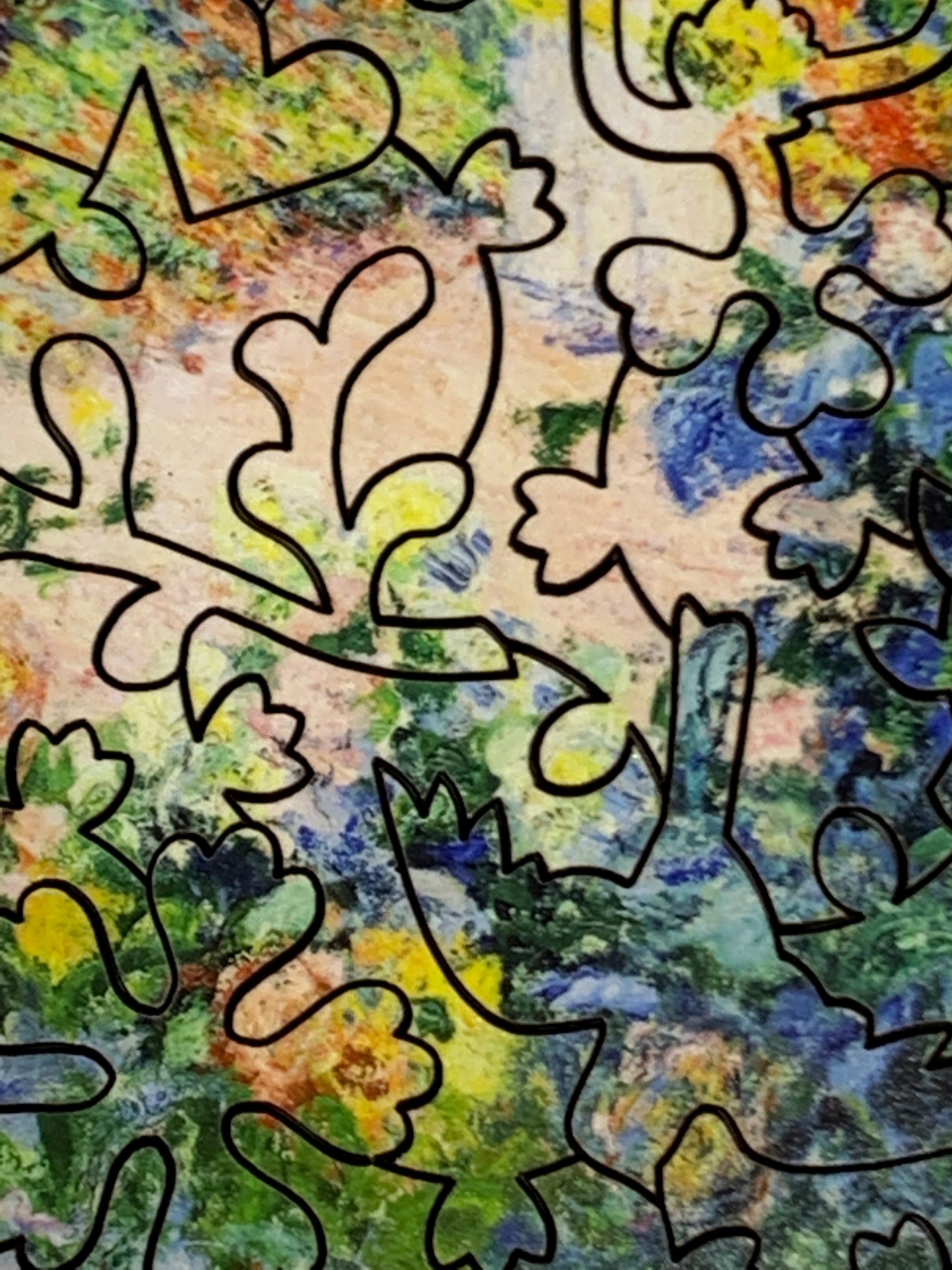 Monet's Garden at Giverny, 1895 (48 Piece Mini Wooden Jigsaw Puzzle) - Nautilus Puzzles - Wooden Jigsaw Puzzles For Adults