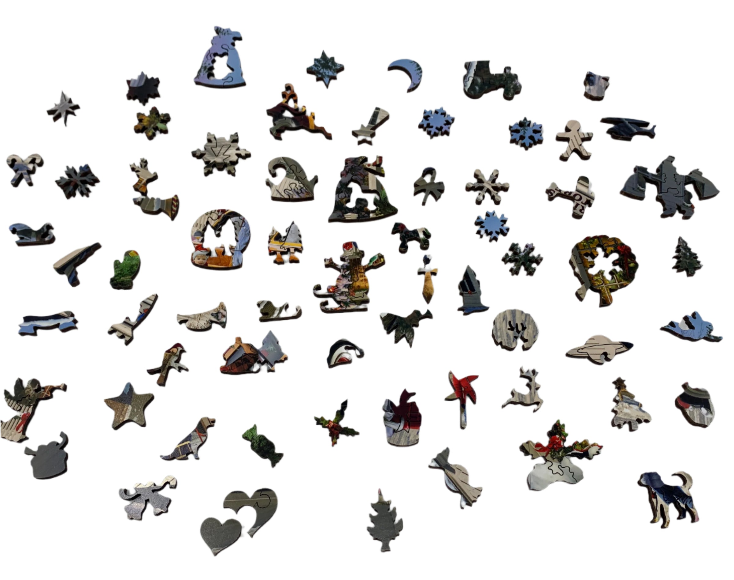 Christmas at the General Store (475 Piece Christmas Wooden Jigsaw Puzzle) - Nautilus Puzzles - Wooden Jigsaw Puzzles For Adults