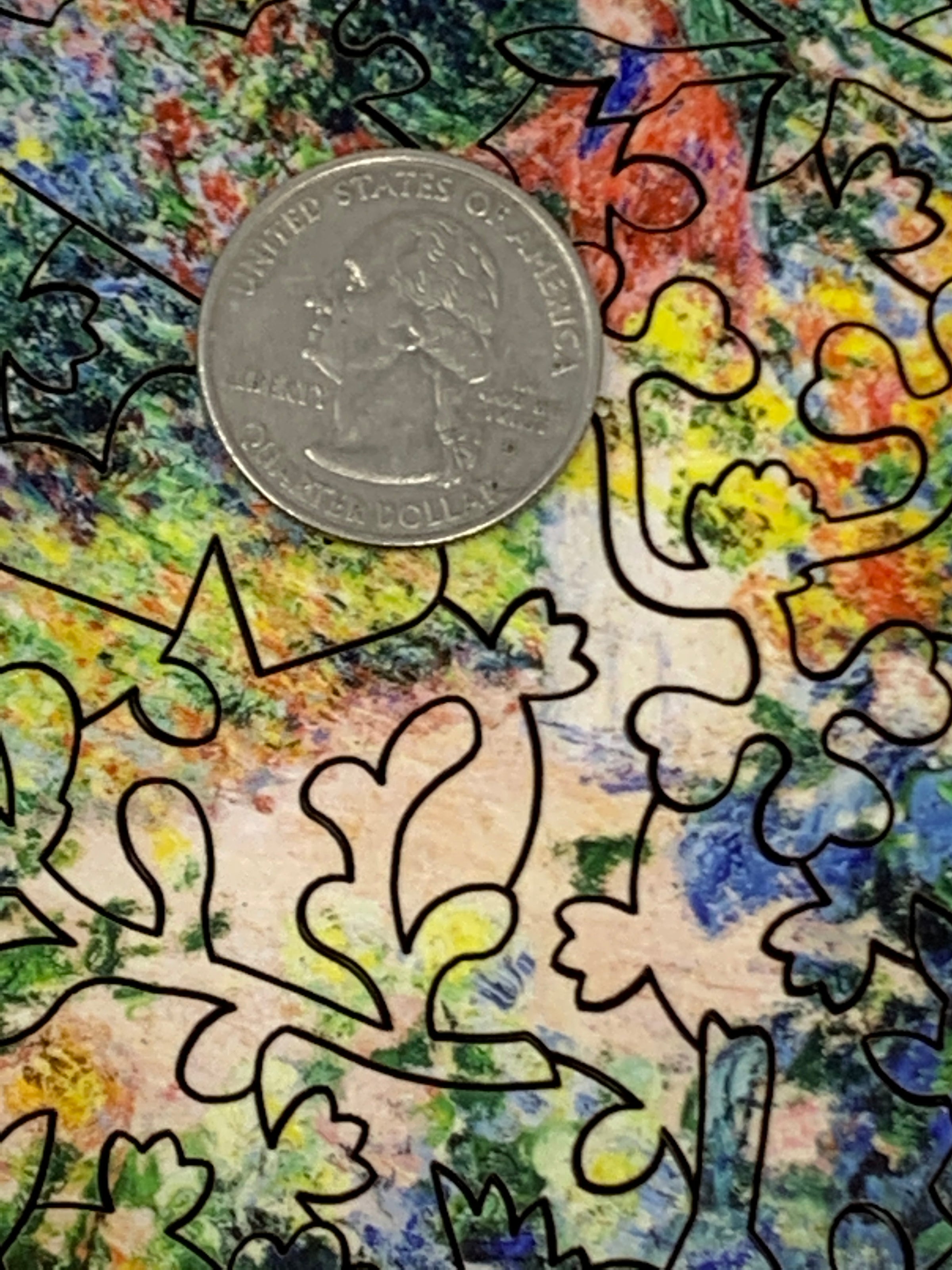 Monet's Garden at Giverny, 1895 (48 Piece Mini Wooden Jigsaw Puzzle) - Nautilus Puzzles - Wooden Jigsaw Puzzles For Adults
