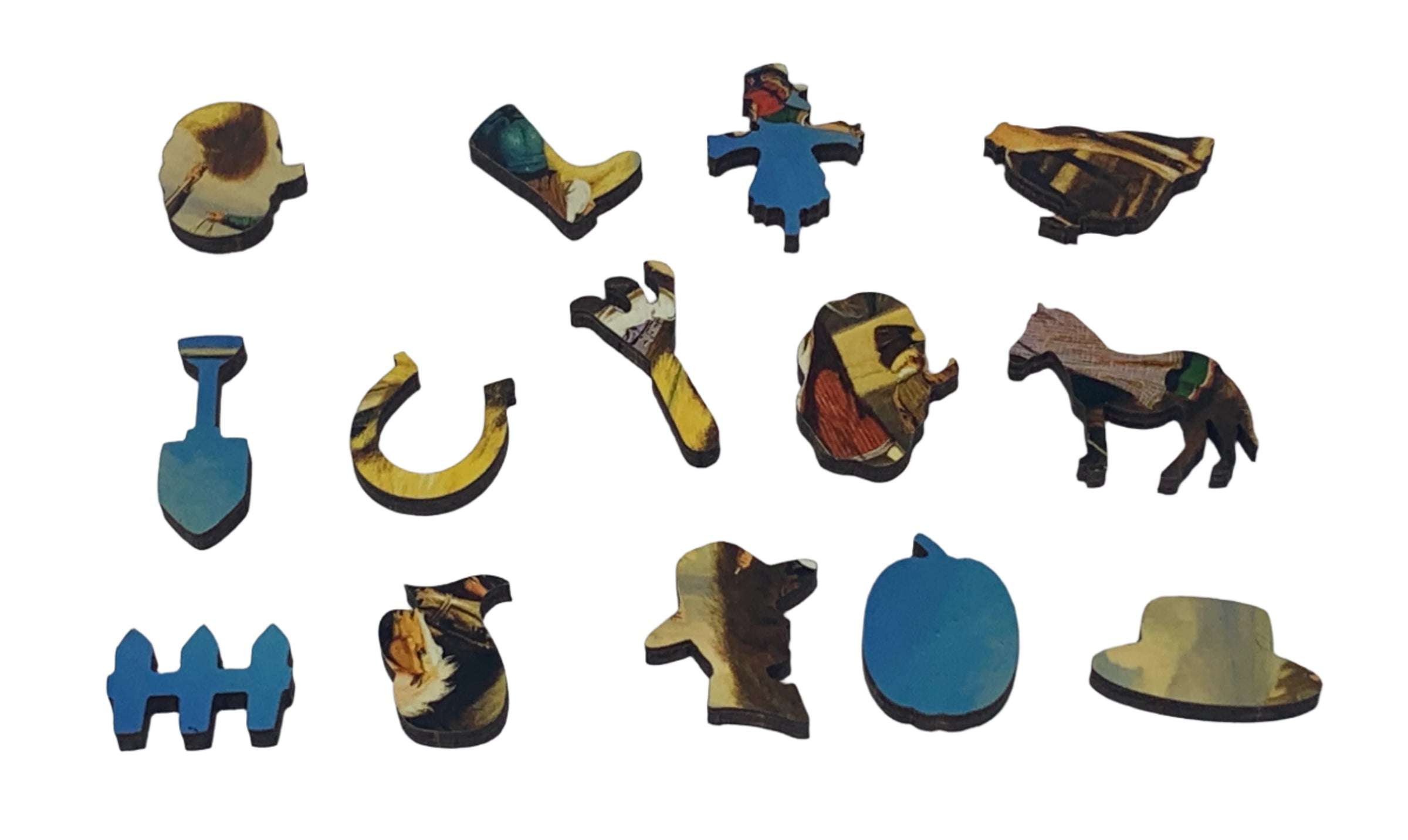 Harvest Scene (50 Piece Mini Autumn Wooden Jigsaw Puzzle) - Nautilus Puzzles - Wooden Jigsaw Puzzles For Adults