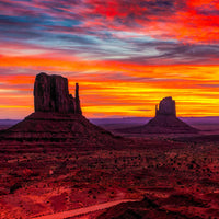 Monument Valley Sunset (181 Pieces) Wooden Jigsaw Puzzle - Nautilus Puzzles - Wooden Jigsaw Puzzles For Adults
