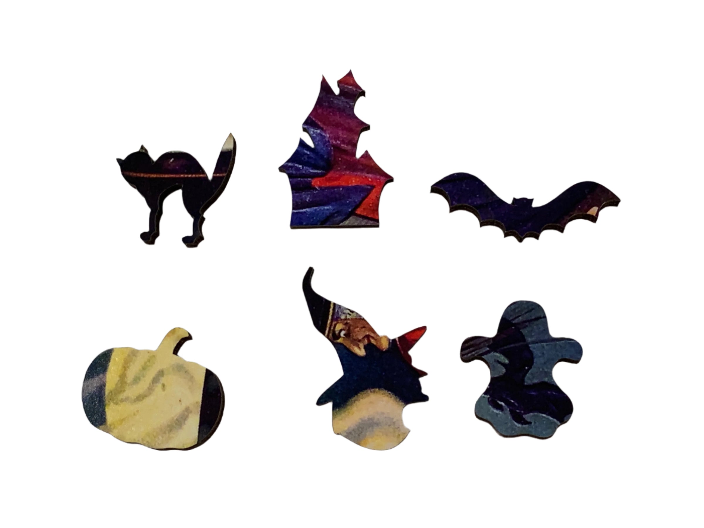 The Witches Cauldron (50 Pieces) Mini Halloween Wooden Jigsaw Puzzle - Nautilus Puzzles - Wooden Jigsaw Puzzles For Adults