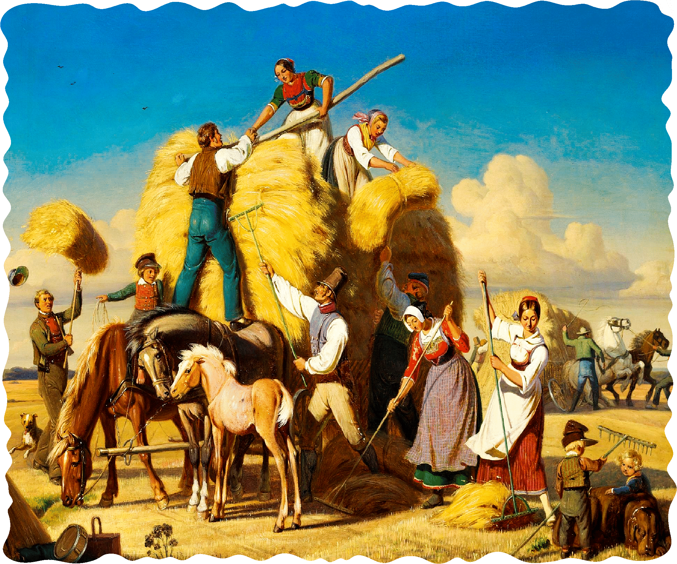 Harvest Scene (50 Piece Mini Autumn Wooden Jigsaw Puzzle) - Nautilus Puzzles - Wooden Jigsaw Puzzles For Adults