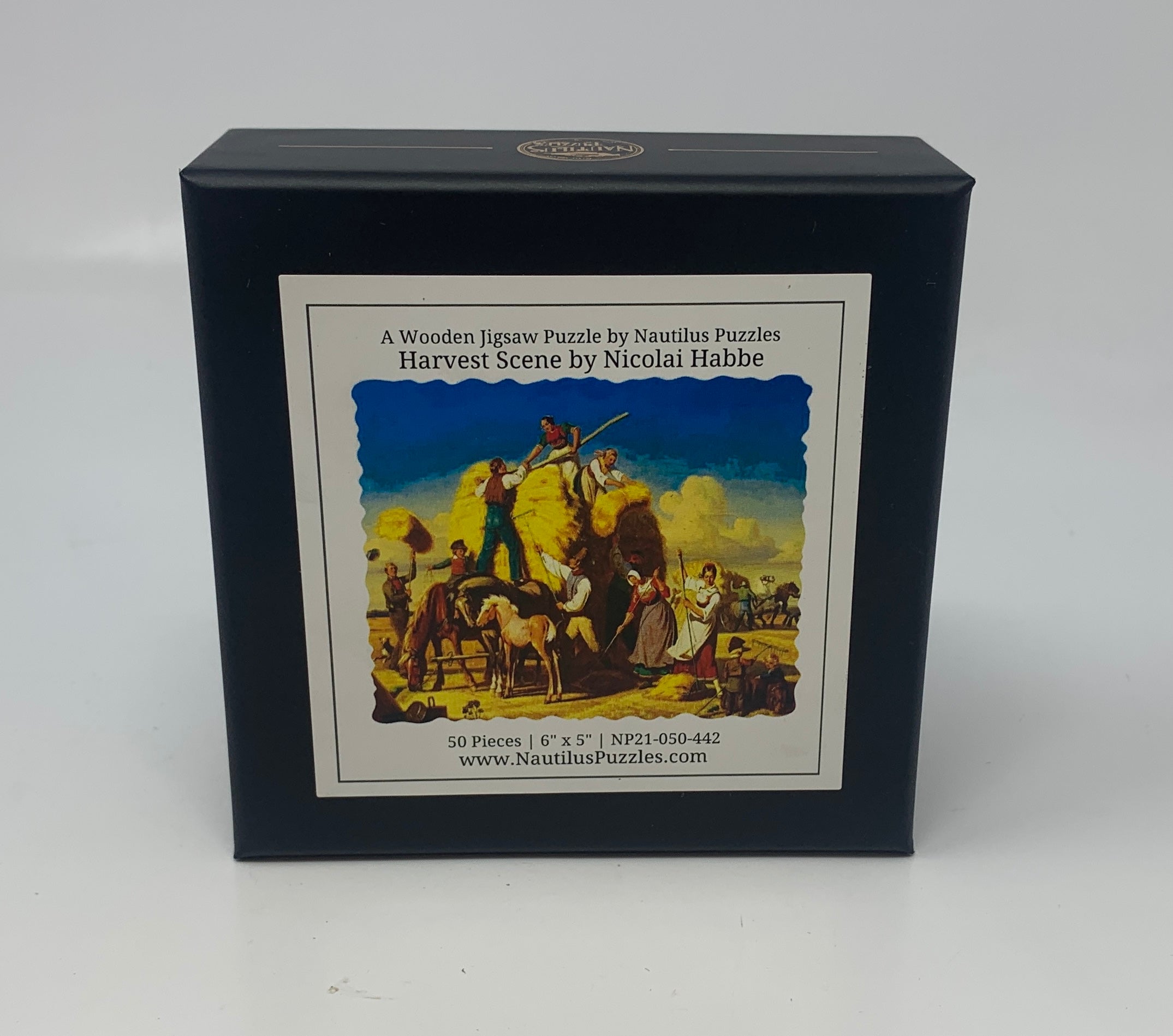 Harvest Scene (50 Piece Mini Autumn Wooden Jigsaw Puzzle) - Nautilus Puzzles - Wooden Jigsaw Puzzles For Adults