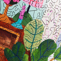 Stave wooden puzzles