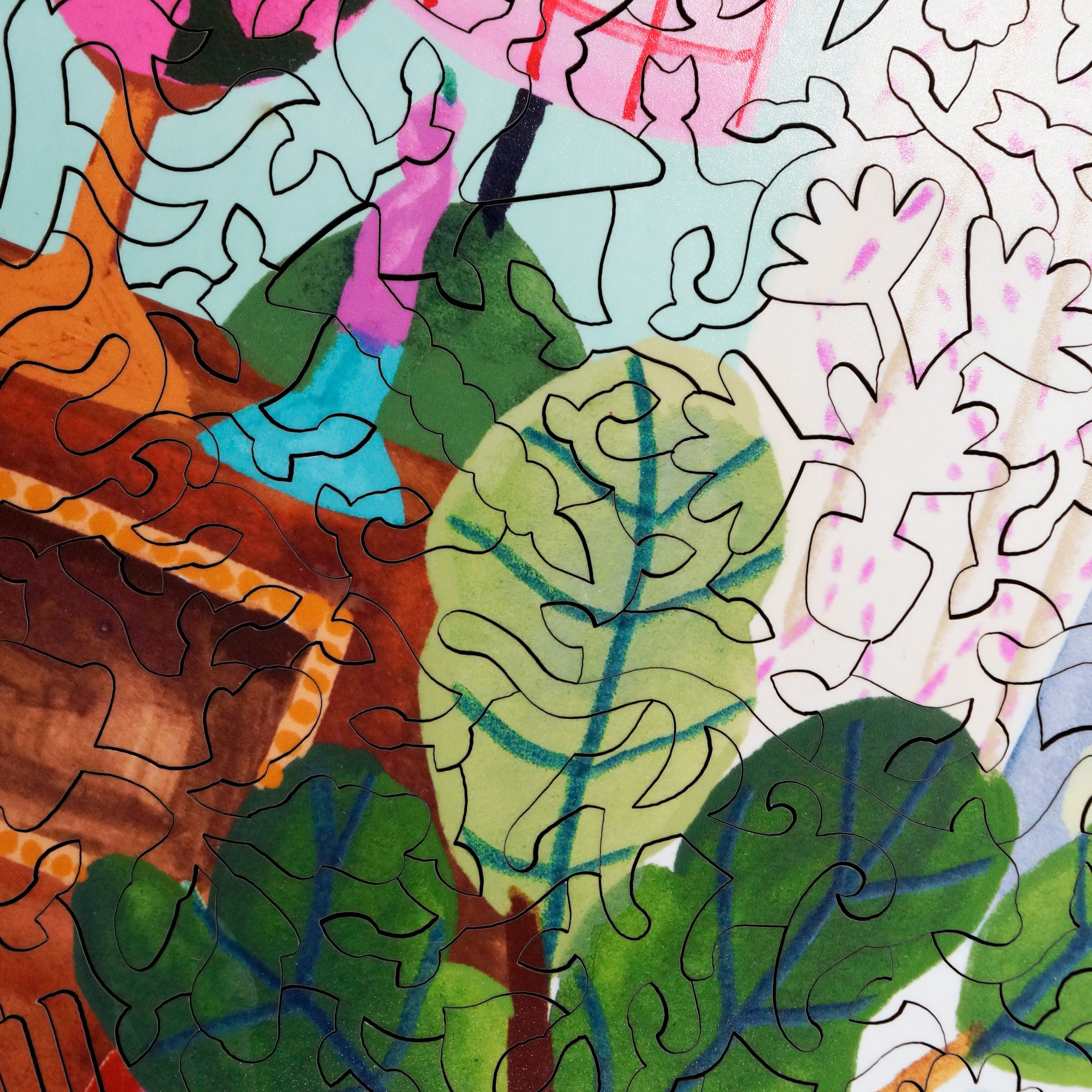 Stave wooden puzzles