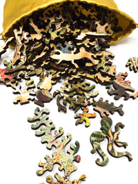 Sea Anemones by Ernst Haeckel - 288 Piece Wooden Jigsaw Puzzle - Nautilus Puzzles - Wooden Jigsaw Puzzles For Adults