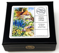 Classic English Cottage (47 Piece Mini Wooden Jigsaw Puzzle) - Nautilus Puzzles - Wooden Jigsaw Puzzles For Adults