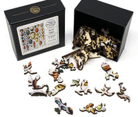 Bird Eggs (50 Piece Mini Wooden Jigsaw Puzzle) - Nautilus Puzzles - Wooden Jigsaw Puzzles For Adults