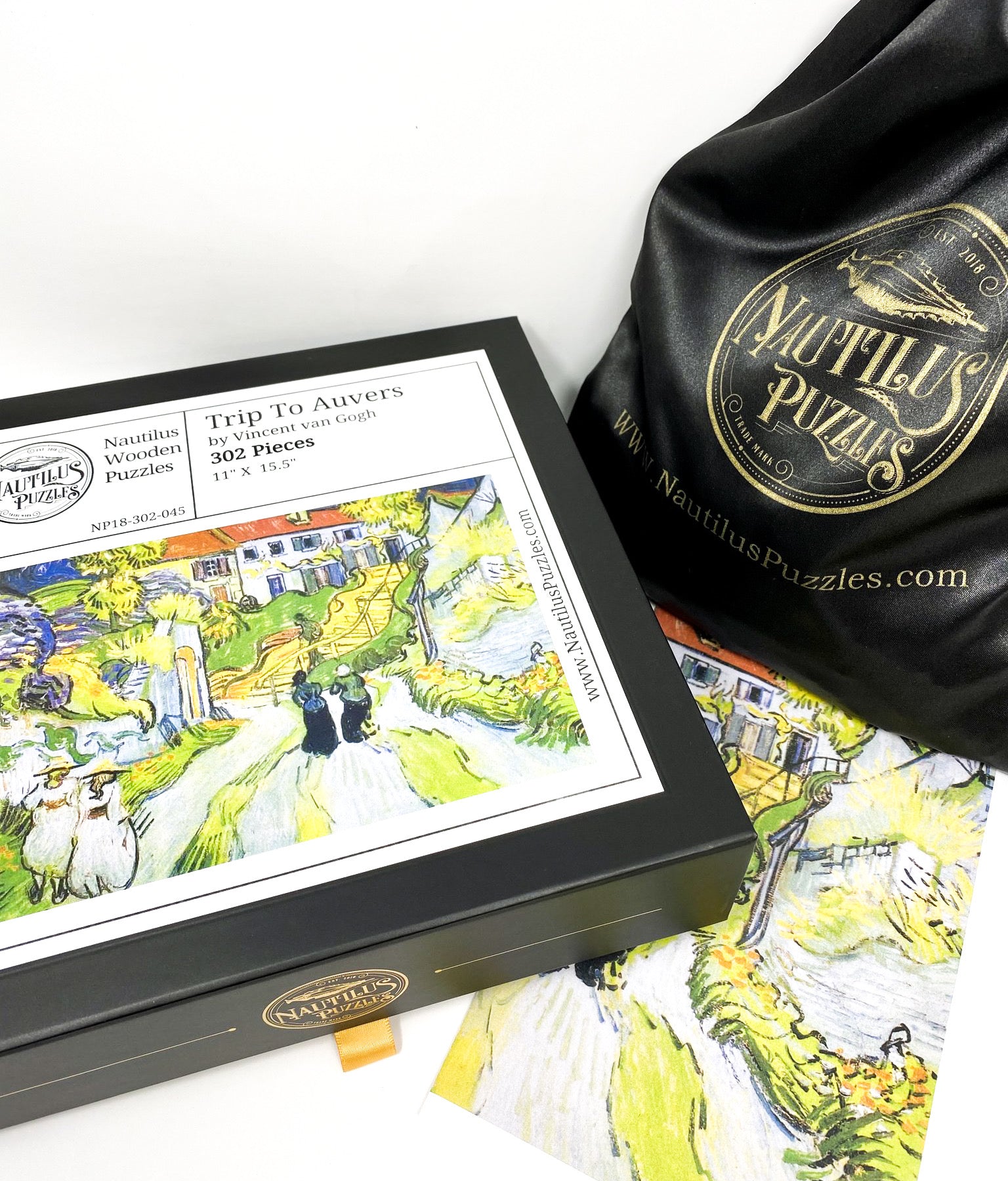 Trip To Auvers by Vincent Van Gogh (302 Pieces) Wooden Jigsaw Puzzle - Nautilus Puzzles - Wooden Jigsaw Puzzles For Adults