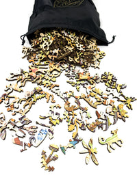 Times of the Day by Alphonse Mucha (539 Piece Wooden Jigsaw Puzzle) - Nautilus Puzzles - Wooden Jigsaw Puzzles For Adults