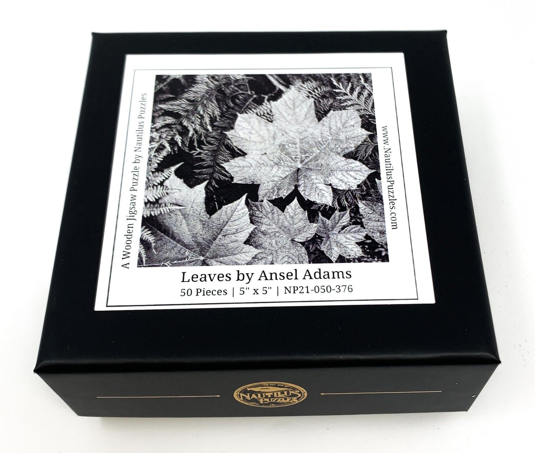 Leaves by Ansel Adams (50 Piece Mini Wooden Jigsaw Puzzle) - Nautilus Puzzles - Wooden Jigsaw Puzzles For Adults