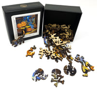 Cat O'Lantern (47 Piece Mini Halloween Jigsaw Puzzle) - Nautilus Puzzles - Wooden Jigsaw Puzzles For Adults