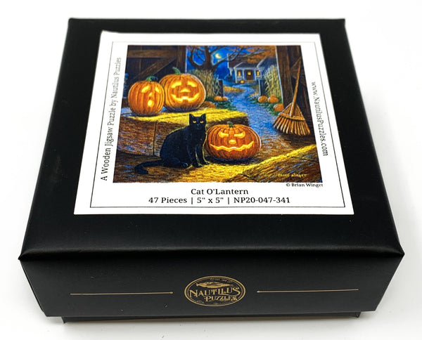 Cat O'Lantern Mini Halloween Jigsaw Puzzle | Nautilus Puzzle