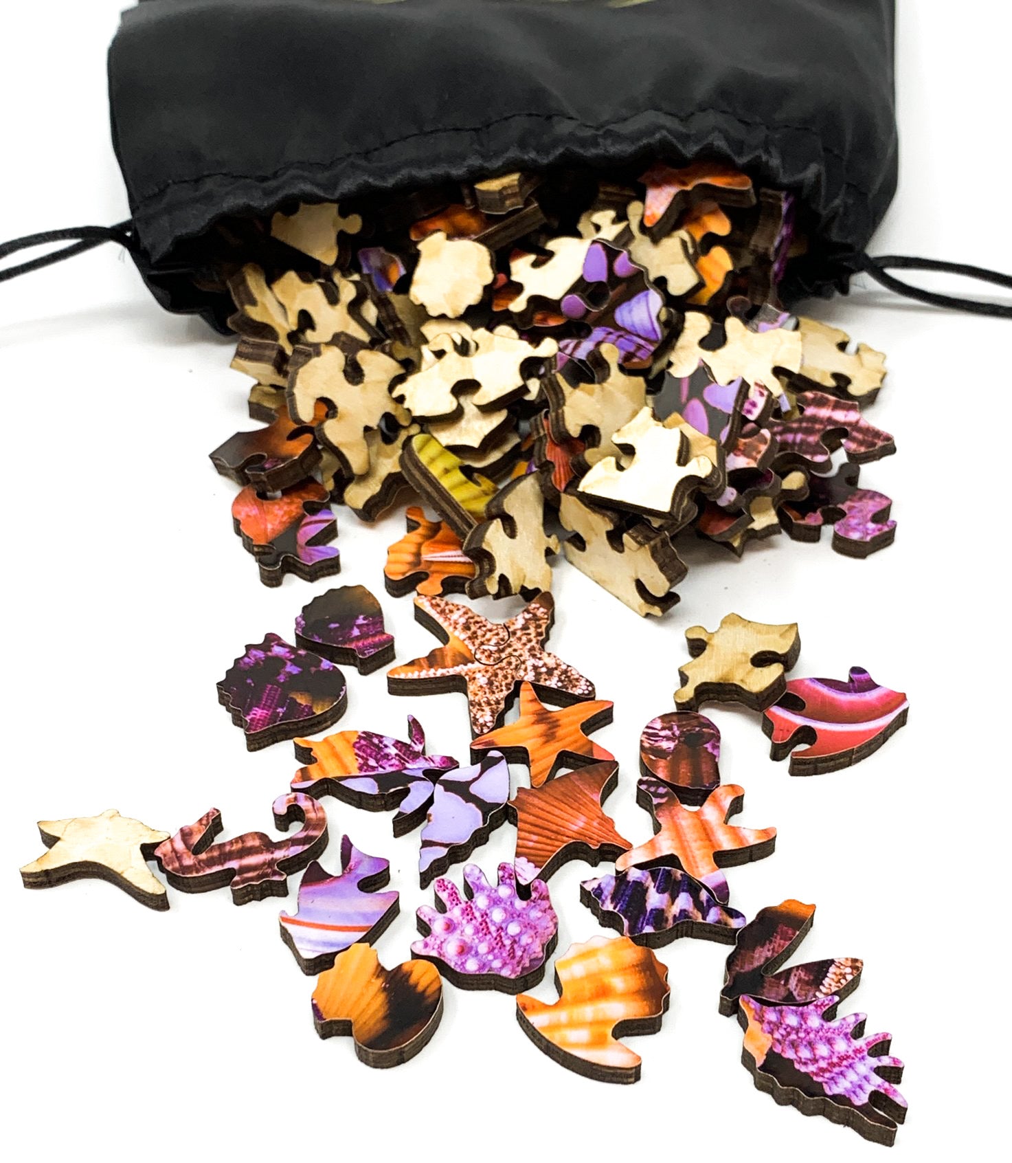 Ocean Treasures (145 Piece Ocean Wooden Jigsaw Puzzle) - Nautilus Puzzles - Wooden Jigsaw Puzzles For Adults