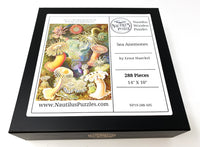 Sea Anemones by Ernst Haeckel - 288 Piece Wooden Jigsaw Puzzle - Nautilus Puzzles - Wooden Jigsaw Puzzles For Adults