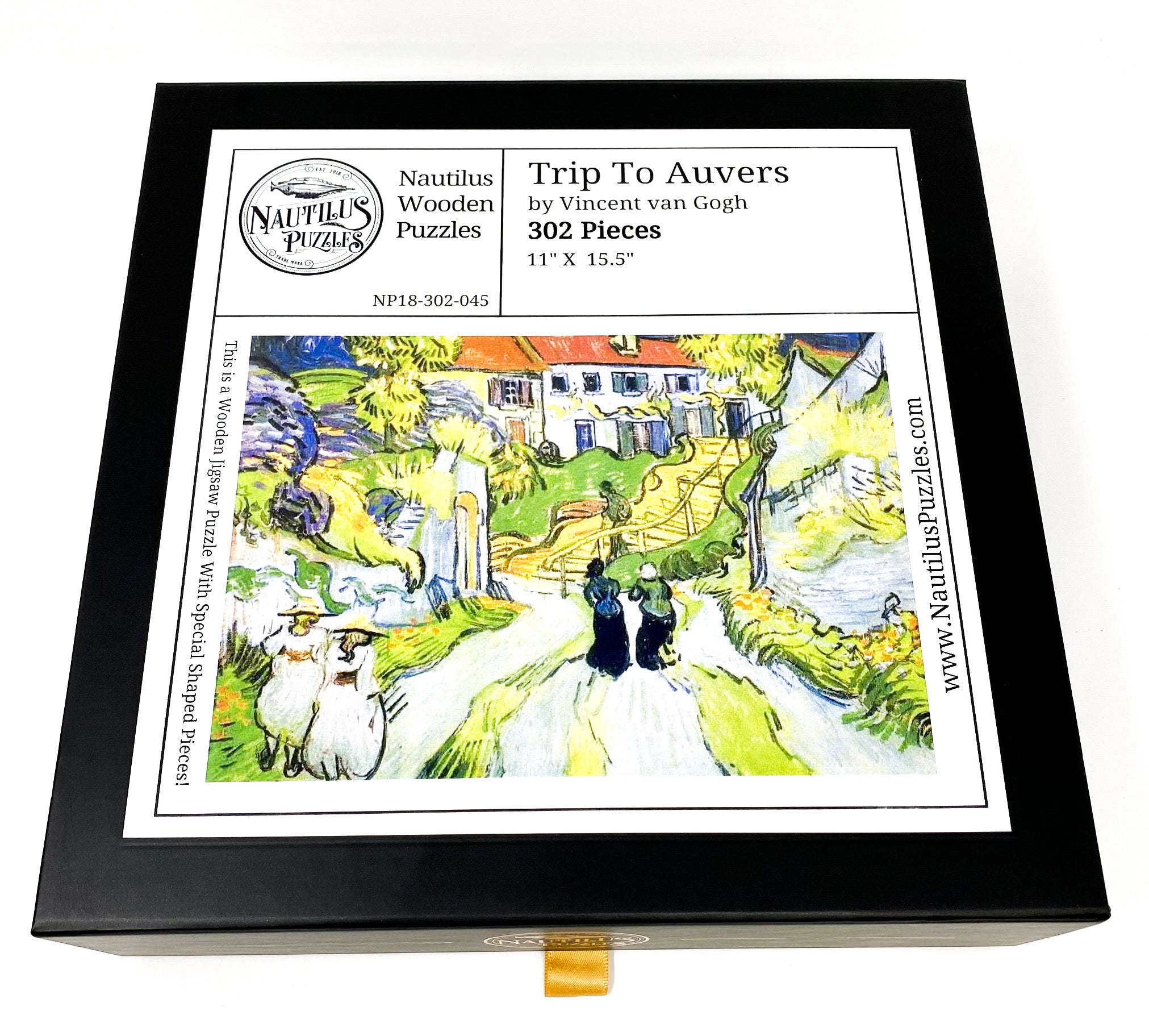 Trip To Auvers by Vincent Van Gogh (302 Pieces) Wooden Jigsaw Puzzle - Nautilus Puzzles - Wooden Jigsaw Puzzles For Adults