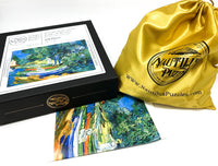Rowing Boats on the Banks of the Oise by Vincent Van Gogh (434 Piece Wooden Jigsaw Puzzle) - Nautilus Puzzles - Wooden Jigsaw Puzzles For Adults