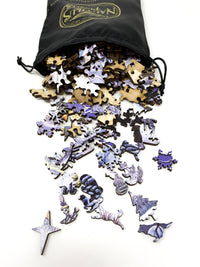 Winter Carriages - 200 Piece Winter Wooden Jigsaw Puzzle - Nautilus Puzzles - Wooden Jigsaw Puzzles For Adults