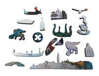 Venice - The Grand Canal and Basilica Santa Maria Della Salute, (300 Piece Wooden Jigsaw Puzzle) - Nautilus Puzzles - Wooden Jigsaw Puzzles For Adults