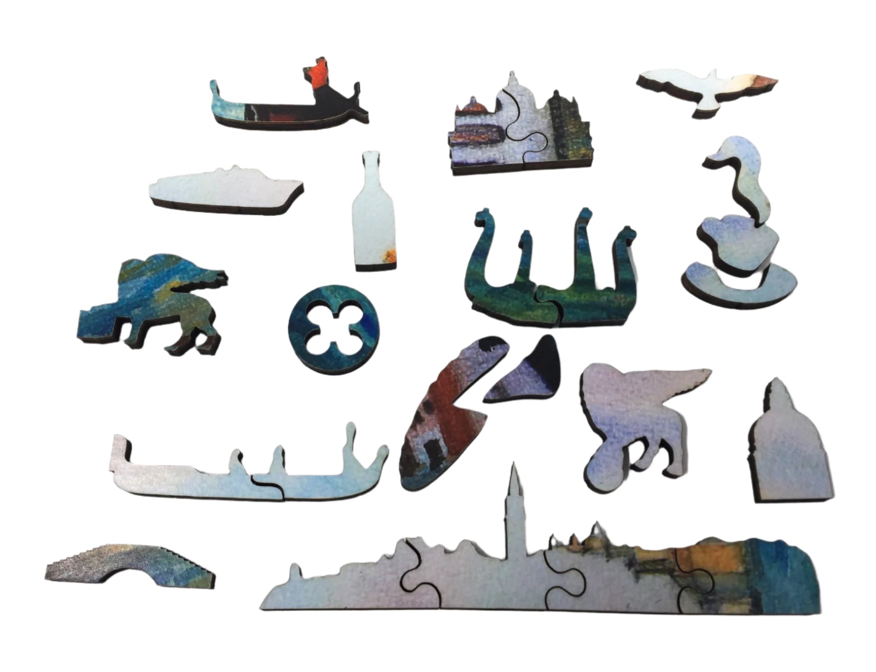 Venice - The Grand Canal and Basilica Santa Maria Della Salute, (300 Piece Wooden Jigsaw Puzzle) - Nautilus Puzzles - Wooden Jigsaw Puzzles For Adults