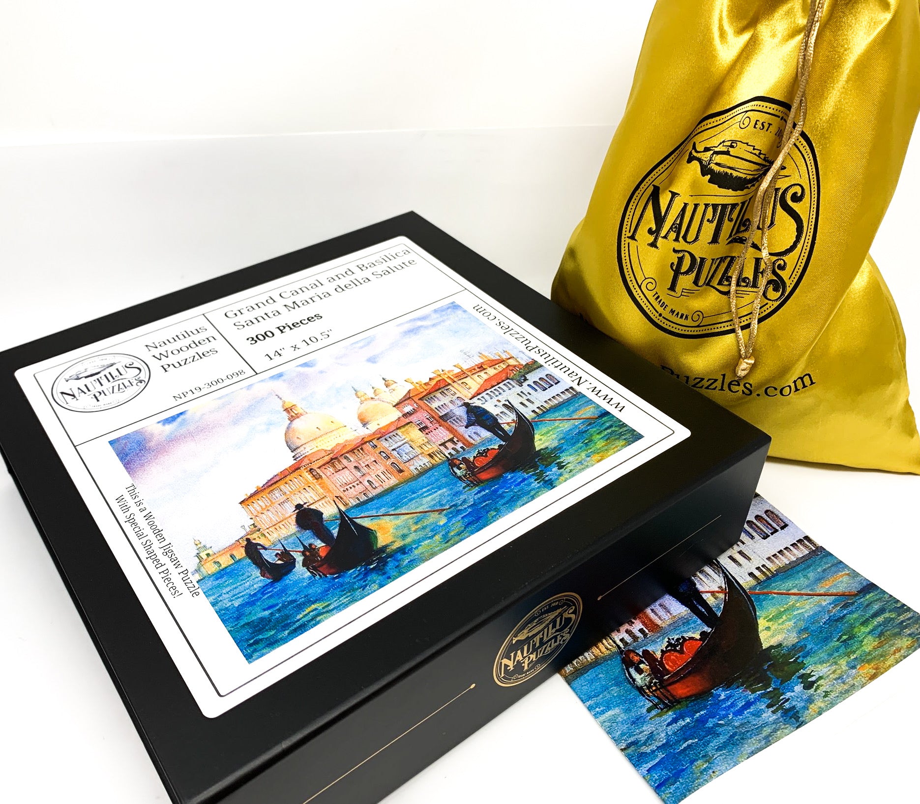 Venice - The Grand Canal and Basilica Santa Maria Della Salute, (300 Piece Wooden Jigsaw Puzzle) - Nautilus Puzzles - Wooden Jigsaw Puzzles For Adults