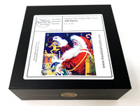 Santa Checking The Toys (248 Pieces) Christmas Wooden Jigsaw Puzzle by Norman Price - Nautilus Puzzles - Wooden Jigsaw Puzzles For Adults