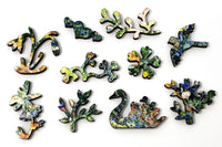 Monet's Garden at Giverny, 1895 (48 Piece Mini Wooden Jigsaw Puzzle) - Nautilus Puzzles - Wooden Jigsaw Puzzles For Adults