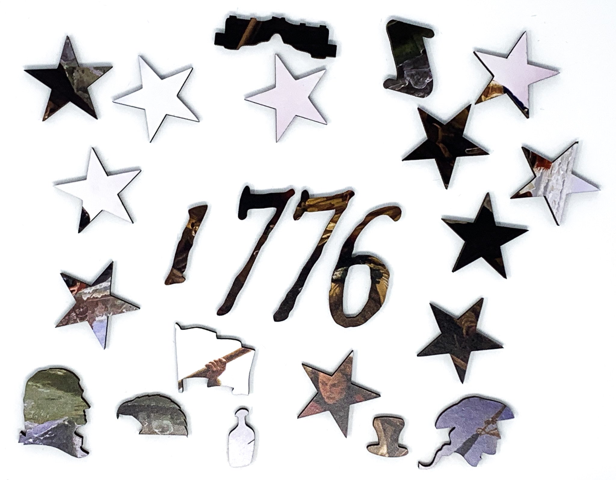 Washington Crossing the Delaware - 381 Piece Wooden Jigsaw Puzzle - Nautilus Puzzles - Wooden Jigsaw Puzzles For Adults