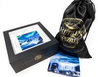 Northern Lights Over Godafoss, Iceland - 200 Piece Wooden Jigsaw Puzzle - Nautilus Puzzles - Wooden Jigsaw Puzzles For Adults