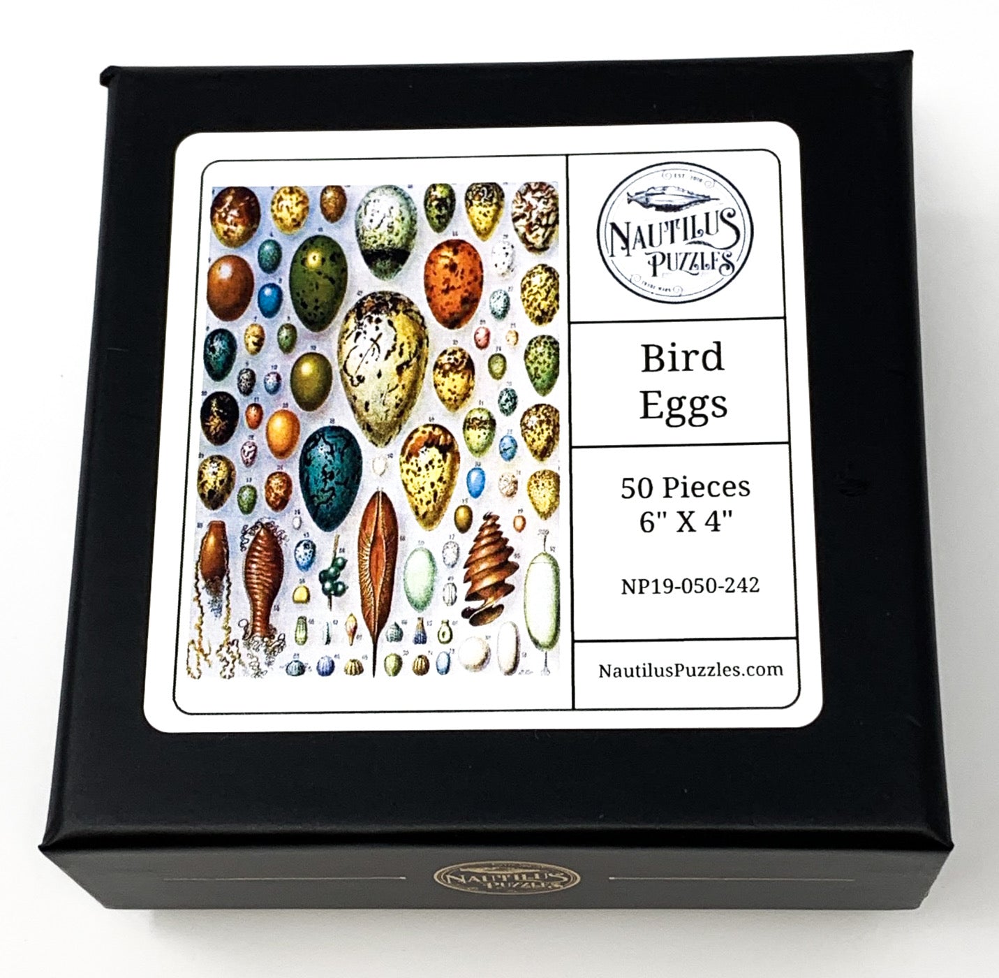 Bird Eggs (50 Piece Mini Wooden Jigsaw Puzzle) - Nautilus Puzzles - Wooden Jigsaw Puzzles For Adults
