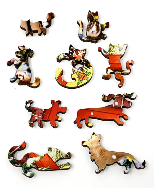 Wooden Jigsaw Puzzle-GENTLEMEN DOG - KAAYEE