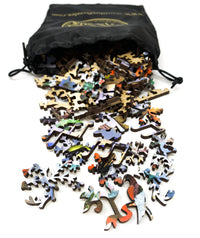 Winter Bird Gathering (125 Piece Wooden Jigsaw Puzzle) - Nautilus Puzzles - Wooden Jigsaw Puzzles For Adults