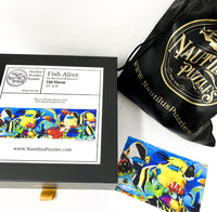 Fish Alive (144 Piece Wooden Jigsaw Puzzle) - Nautilus Puzzles - Wooden Jigsaw Puzzles For Adults