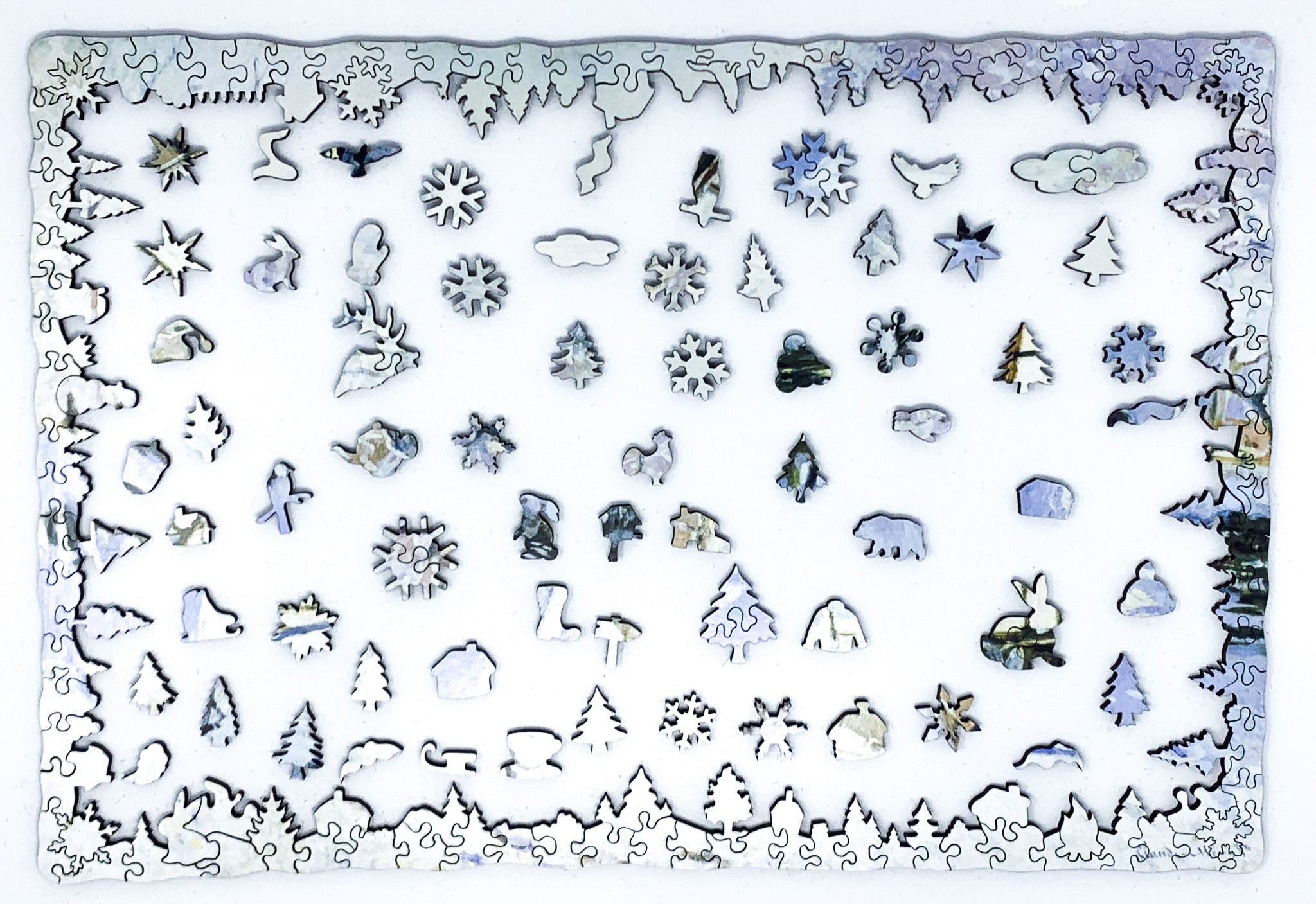 The Magpie by Claude Monet (490 Piece Wooden Jigsaw Puzzle) - Nautilus Puzzles - Wooden Jigsaw Puzzles For Adults